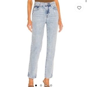 Pistola NEW Revolve Presley High Rise Light Wash Straight Leg Jeans